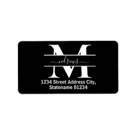 Etiquetas elegantes de direcciones de flor azul