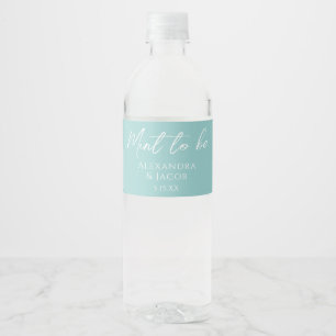 Etiquetas Elegantes para Botellas de Agua de Boda 