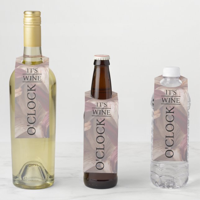 Etiquetas Elegantes para Botellas de Vino  (In situ)