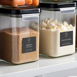 Etiquetas elegantes para el logotipo comercial del