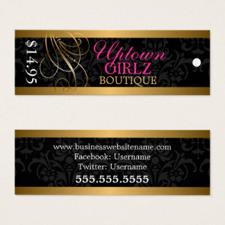 Etiquetas elegantes Swirl Fashion Accesory Boutiqu