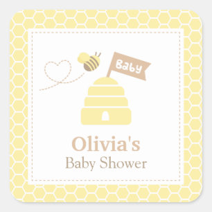 Etiquetas Elegantes y Lindas para Baby Shower de A