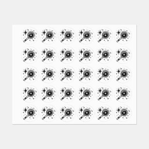 Etiquetas emblema de IA Estrellas de Sparkle, faro de la era