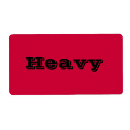 Etiquetas en movimiento pesadas en rojo