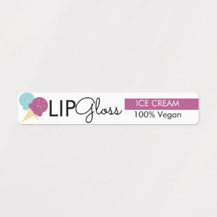 Etiquetas Envase de Branding de Gloss de Labios Moderno Hela