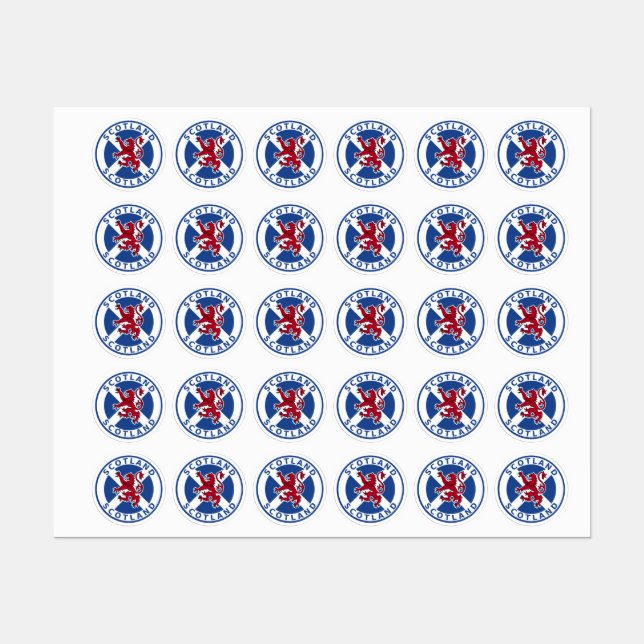 Etiquetas Escocia (Hoja)