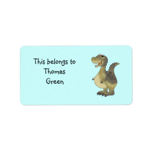Etiquetas escolares (dinosaurio)