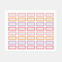 Escuela Primaria Gingham Plaid de Color Brillante
