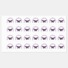 Etiquetas Fabricado a mano por You Purple Butterfly