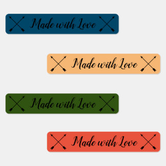 Etiquetas Fabricado con niños enamorados Ropa de etiquetas,