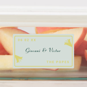 Etiquetas Favor de Boda Lily Frame