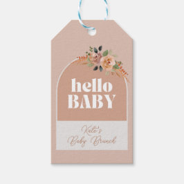 Etiquetas Favor, Hello Baby, Boho Modern Baby Show