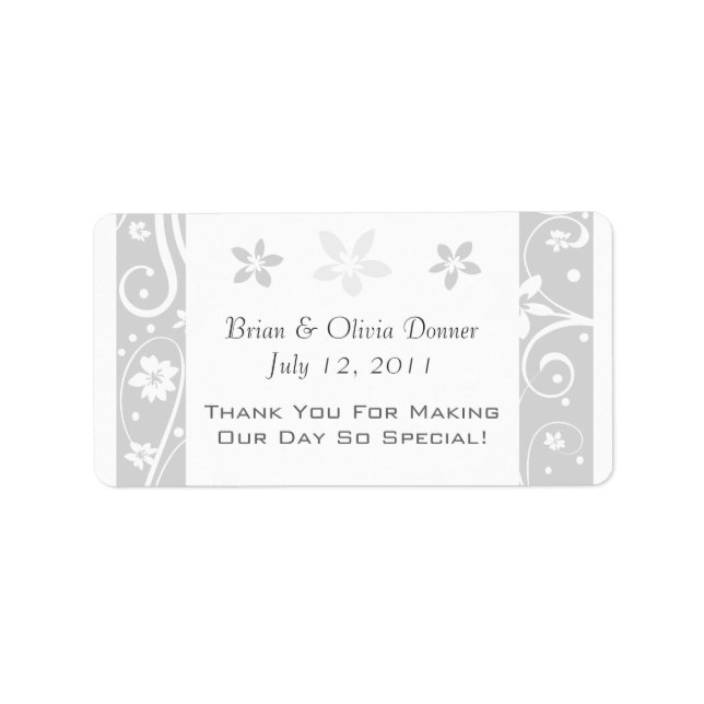 Etiquetas favoritas de boda personalizadas (Frente)