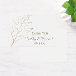 Etiquetas favoritas de bodas de roble de otoño