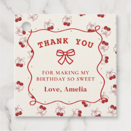 Etiquetas favoritas de cumpleaños de la Coquette R