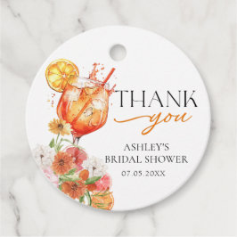 Etiquetas favoritas de ducha de novia Aperol Sprit