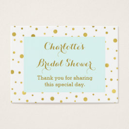 Etiquetas favoritas de ducha de novia Blue Gold Co