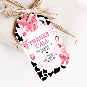 Etiquetas favoritas de fiesta de cumpleaños Cowgir