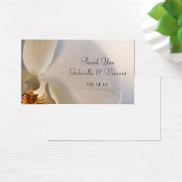 Etiquetas favoritas de la boda de la orquídea blan