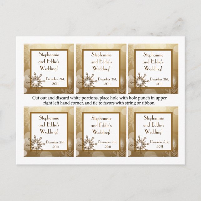 Etiquetas Favoritas Navidad Cobre Difuminado (Anverso)