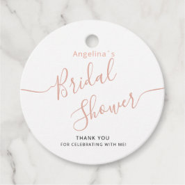 Etiquetas favoritas para una ducha de novia.