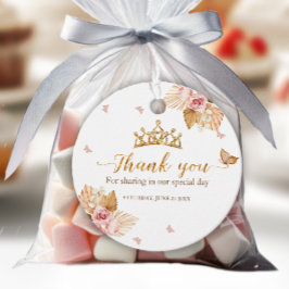 Etiquetas favoritas Quinceanera de Rubor color ros