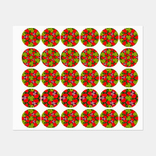 Etiquetas Felices Patrones de Árboles de Navidad