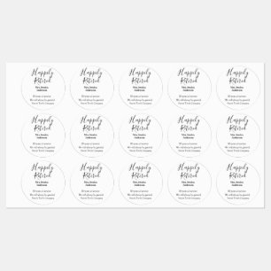 Etiquetas Feliz retiro añadir nombre años de servicio jubila