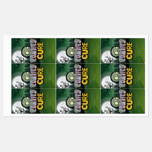 Etiquetas Fiesta de cura de zombies