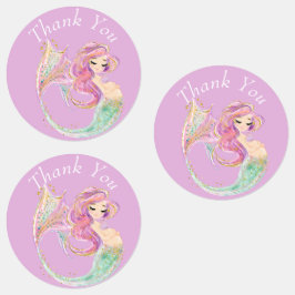 Etiquetas Fiesta de la sirena Baby Shower Madre Rosa