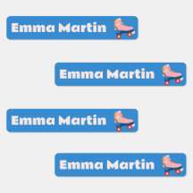 Etiquetas flacas para bolígrafos - Roller Disco Az