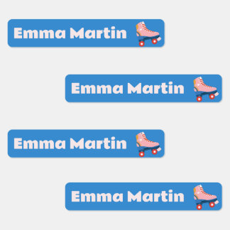 Etiquetas flacas para bolígrafos - Roller Disco Az