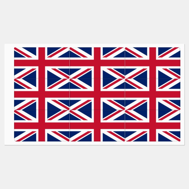 Etiquetas Flag of United Kingdom (Hoja)