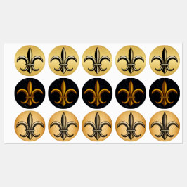 Etiquetas Fleur De Lis Lebels