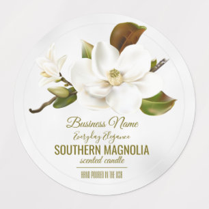 Etiquetas Flor de Magnolia