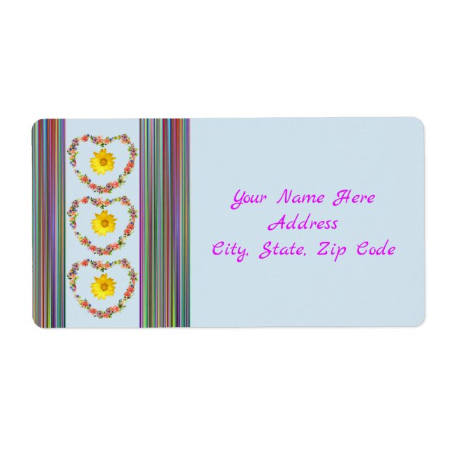 Etiquetas florales (Frente)