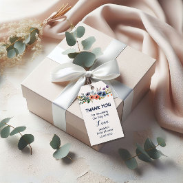 Etiquetas florales Baby Shower Favor — Personaliza