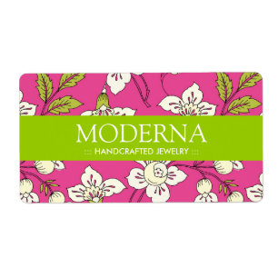 Etiquetas florales elegantes
