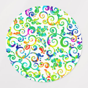 Etiquetas Flores de color claro