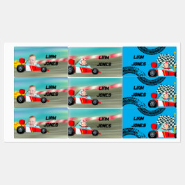 Etiquetas foto de personalizado de coche de carreras