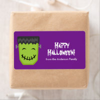 Etiquetas Frankenstein Halloween