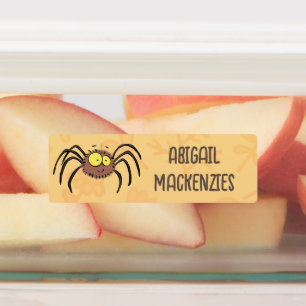 Etiquetas Funny adorable personalizado de araña esponjosa pe