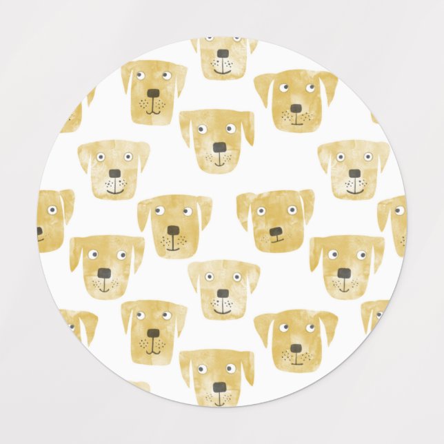 Etiquetas Funny Golden Labrador Retriever Dog (Diseño 1)