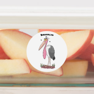 Etiquetas Funny marabou stork personalizado