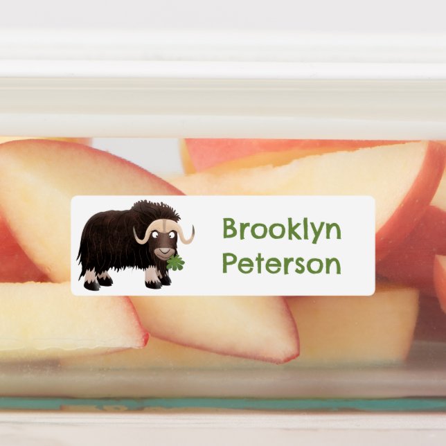 Etiquetas Funny musk ox personalizado personalizado (Fijada)