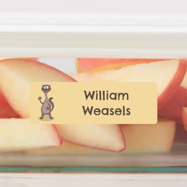 Etiquetas Funny weasel personalizado personalizado (Fijada)