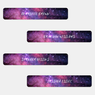 Etiquetas Galaxy Space Night Sky Stars Nebula impermeable