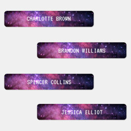 Etiquetas Galaxy Space Night Sky Stars Nebula impermeable