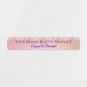 Etiquetas Glamuroso Purpurina rosa lindo goteo producto de b