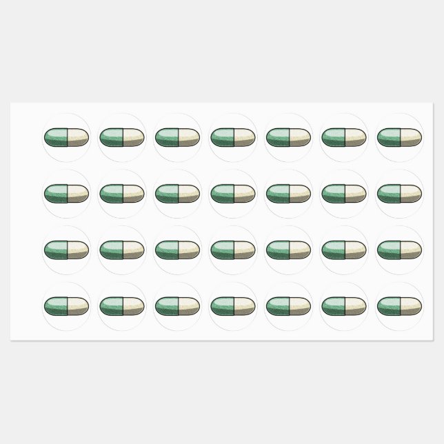 Etiquetas Glitter Fluoxetine (Hoja)
